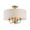 Maxim Lighting Bongo 4-Light Pendant/Semi-Flush Mount, Natural Aged Brass 10013OMNAB - alternate 1